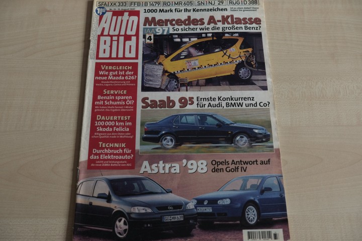 Deckblatt Auto Bild (33/1997)